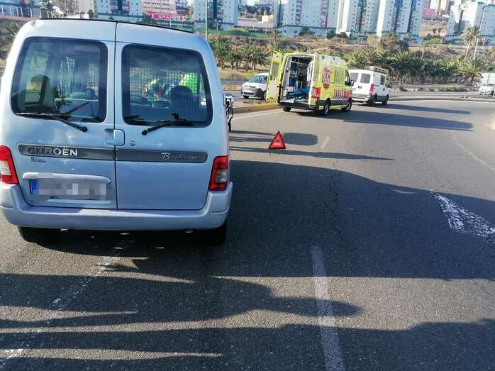Imagen del accidente/Policía Local de LPGC.